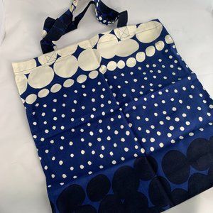 Marimekko Navy Jurmo fabric tote bag